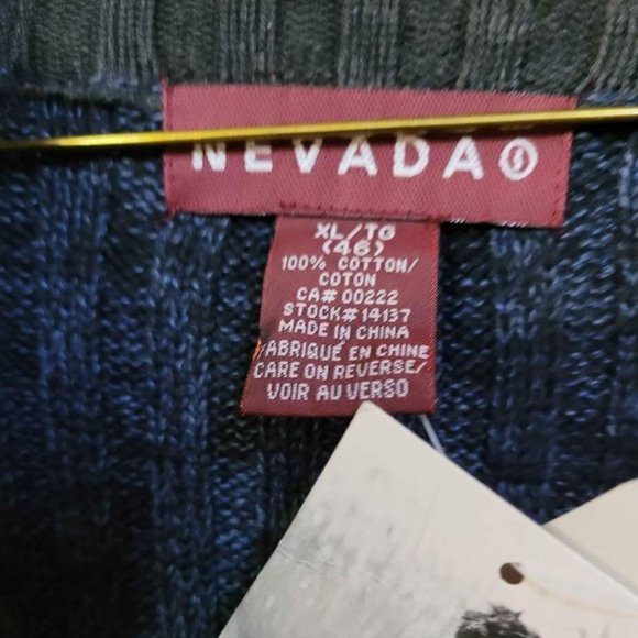 Nevada Men's Full Zipper Cardigan Sweater. Size XL - Picture 2 of 2